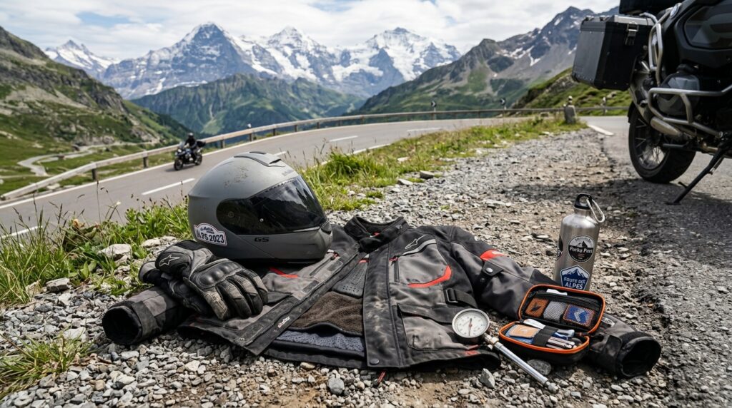 checklist sicurezza per viaggiare sui passi alpini in moto