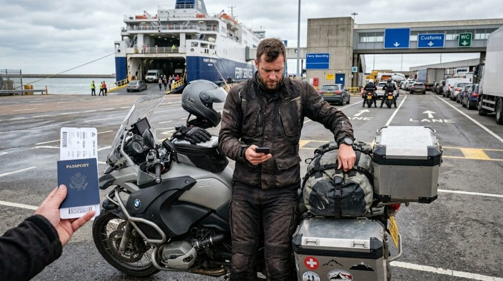 documenti e prenotazione per traghetti con la moto